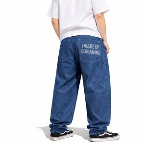 LOOSE FITS Los Angeles 5-Pocket Denim BAGGY JEANS Men's Large 37x40